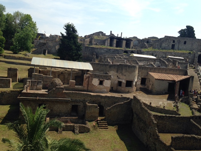 Porta marina, the entrance to the town of Pompeii. Visible once you pass through the ticket office and gates