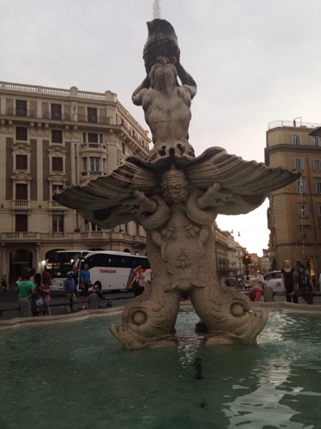 Roman Streetside Fountain